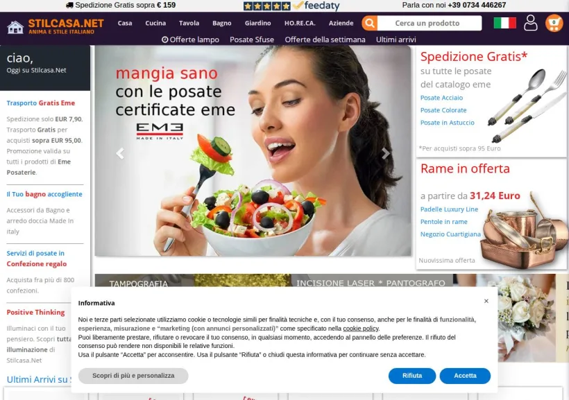 Schermata della pagina offerta di Stilcasa