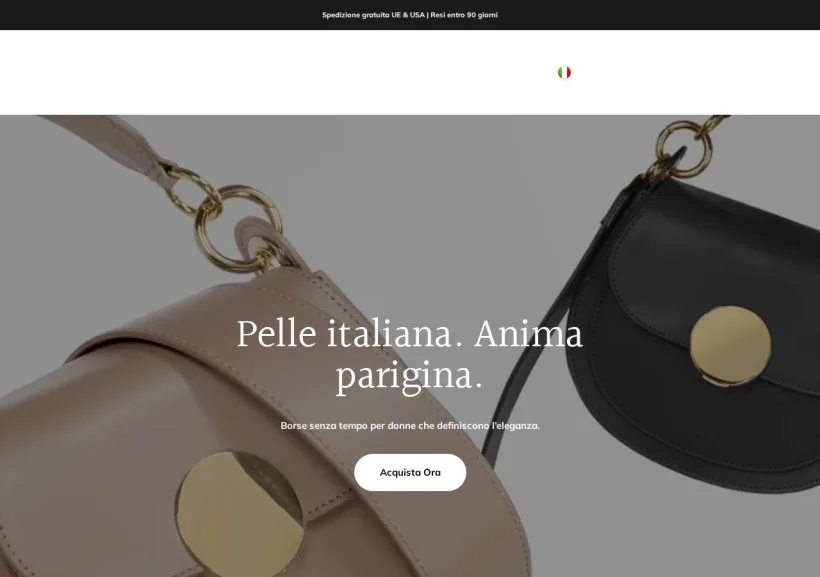 Schermata della pagina offerta di LePARMENTIER Paris