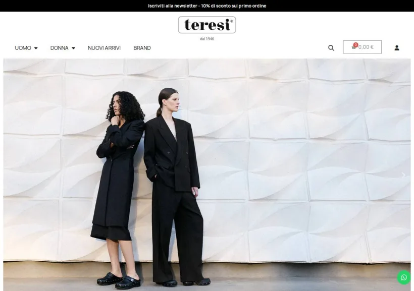 Schermata della pagina offerta di Teresi Calzature