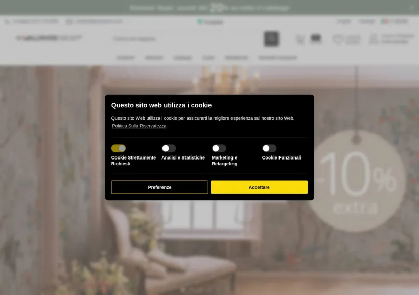 Schermata della pagina offerta di WallpaperDream