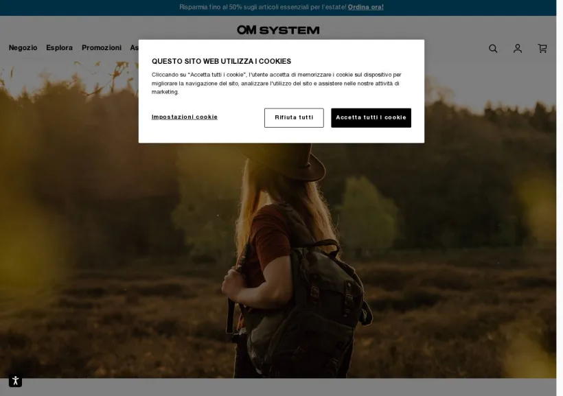 Schermata della pagina offerta di OMDS