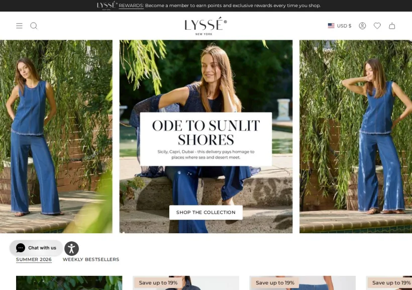 Schermata della pagina offerta di Lyssé