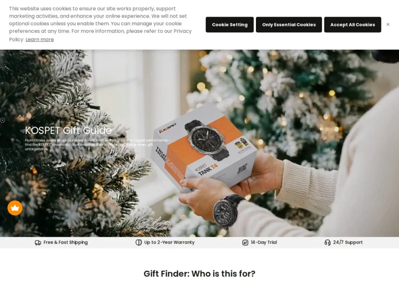 Schermata della pagina offerta di Kospet
