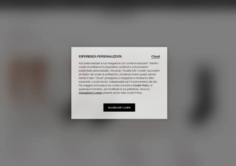 Schermata della pagina offerta di Calzedonia