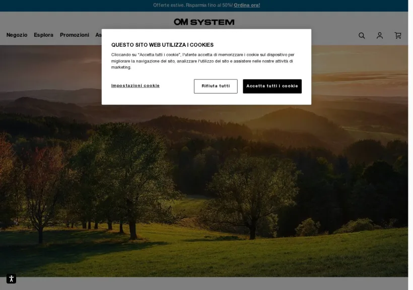 Schermata della pagina offerta di OMDS