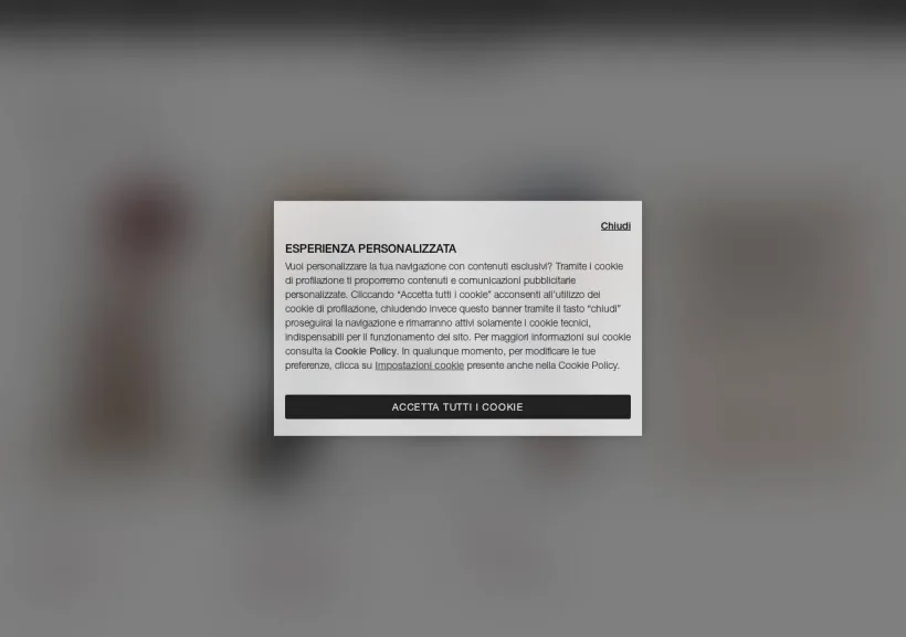 Schermata della pagina offerta di Calzedonia
