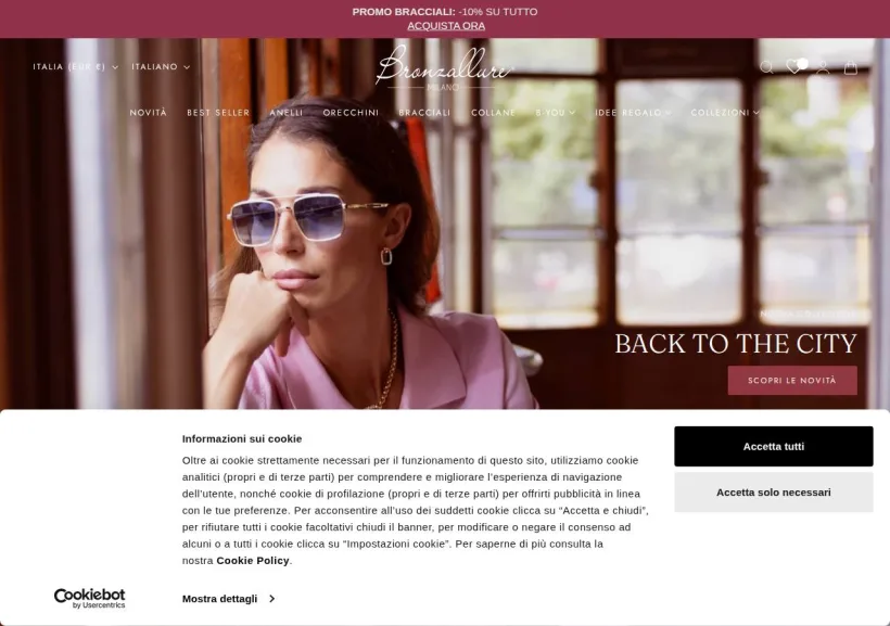 Schermata della pagina offerta di Bronzallure 