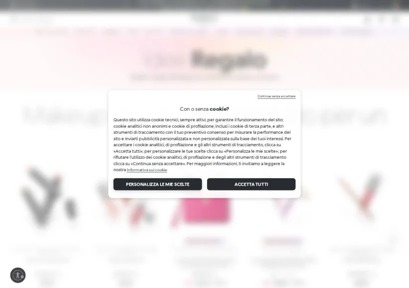 Schermata della pagina offerta di Kiko