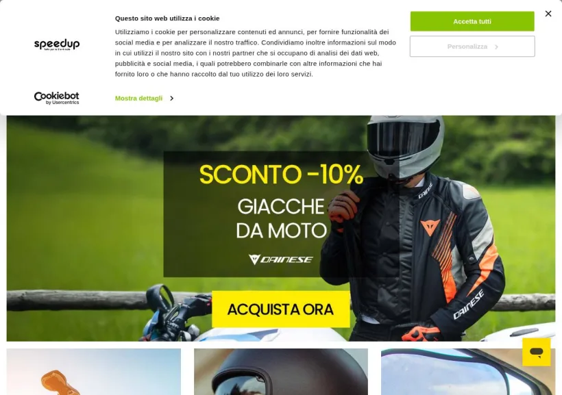 Schermata della pagina offerta di Speedup